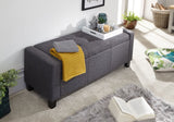 Verona Ottoman Bench-Charcoal