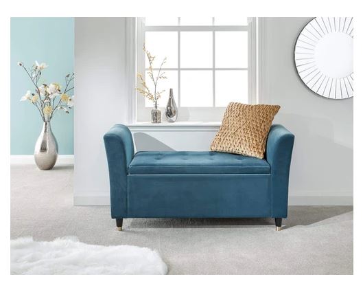 Glam Window Seat-Teal