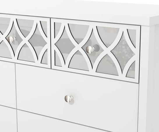 Arlo 3+4 Drawer Chest- White