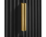 Zara 2 Door Fluted Wardrobe - Black