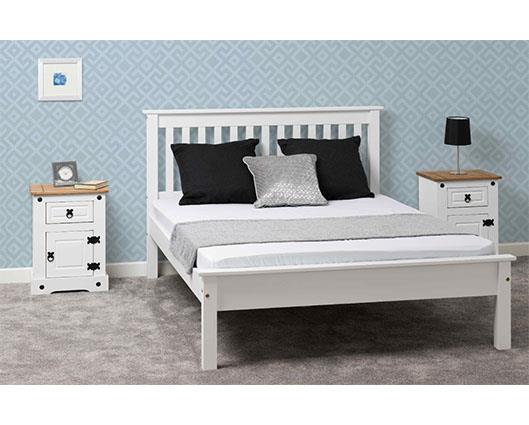 MONACO 4' LOW END BED - WHITE