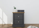 Dagwood Bedside Cabinet Charcoal