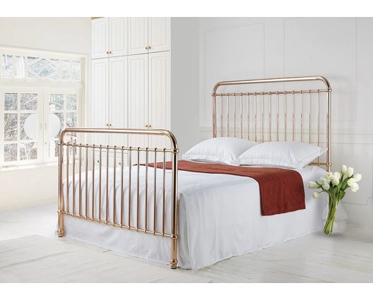 Rose Single Bed Frame-Rose Gold