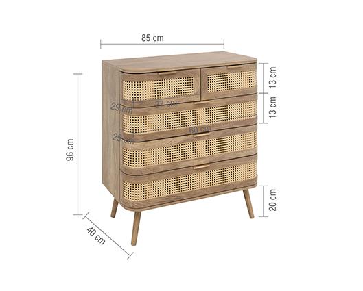 Noah 5 Drawer Chest - Oak