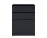 Oakley 4 Drawer Chest- Black