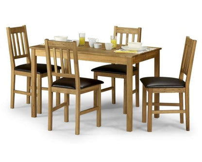 Cacey Oak Rectangular Dining Set