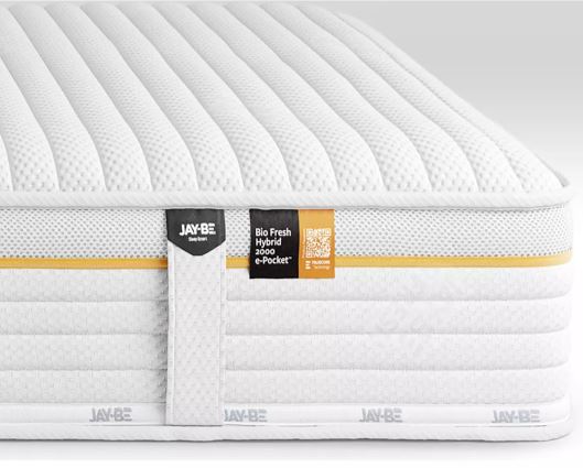 Jay-Beï¿½ Bio Fresh Hybrid 2000 e-Pocket Eco-Friendly Mattress - Double
