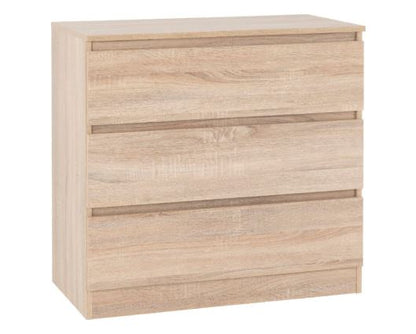 Marcus 3 Drawer Chest - Sonoma Oak Effect