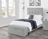 Sorrento High Headboard Super King Bed - Light Grey