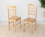 Carter Dining Table & 4 Ladder Chairs- Oak
