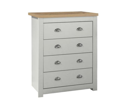 Harper 4 Drawer Chest - Grey