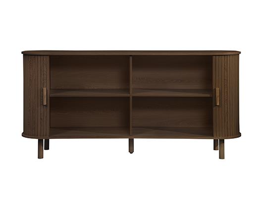 Axel 2 Door Fluted Sideboard - Walnut