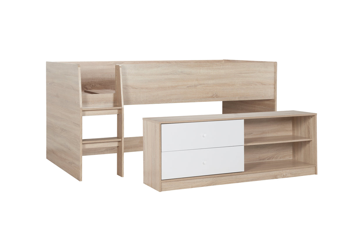 Lennox Cabin Bed - White & Oak