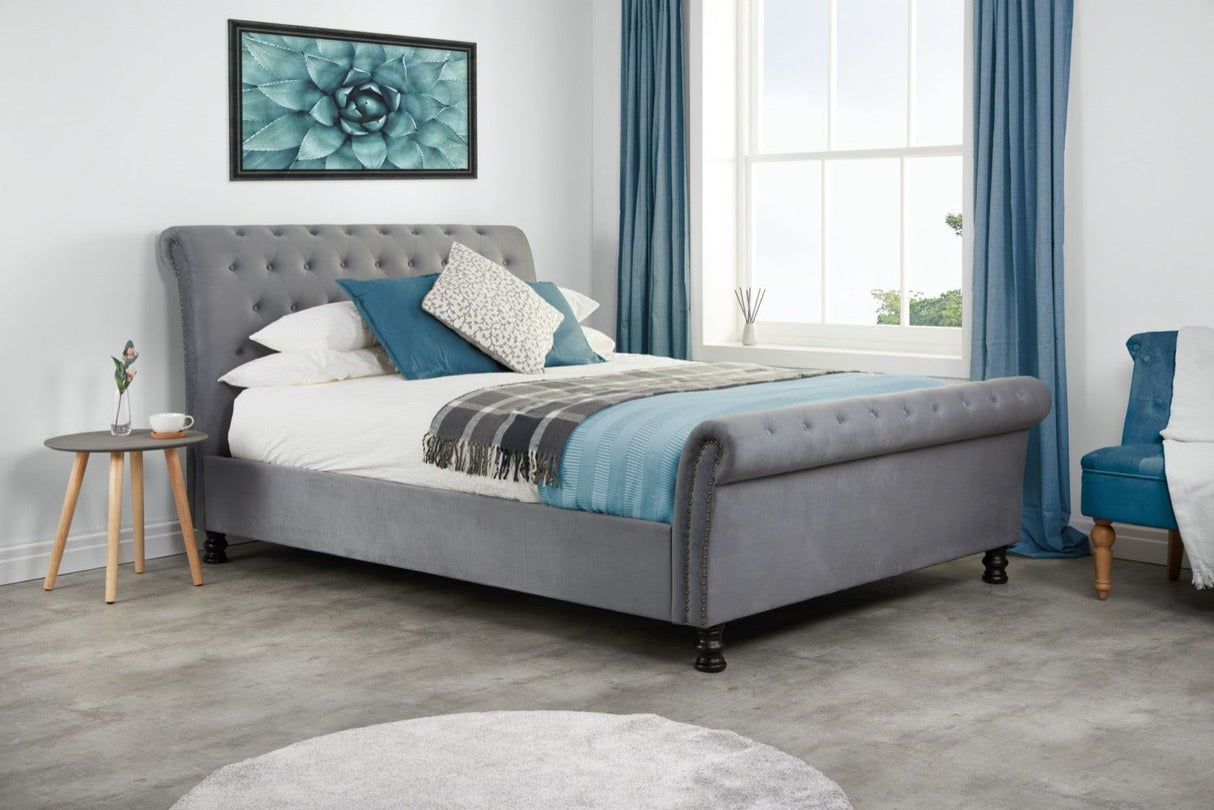 Opulence Super King Bed - Grey