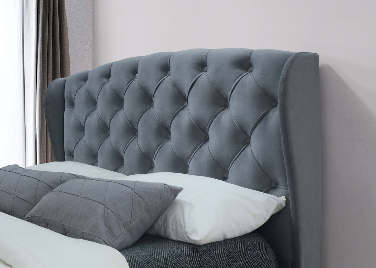 Hope Double Bed - Grey