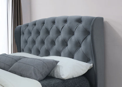 Hope Double Bed - Grey