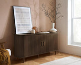 Axel 2 Door Fluted Sideboard - Walnut