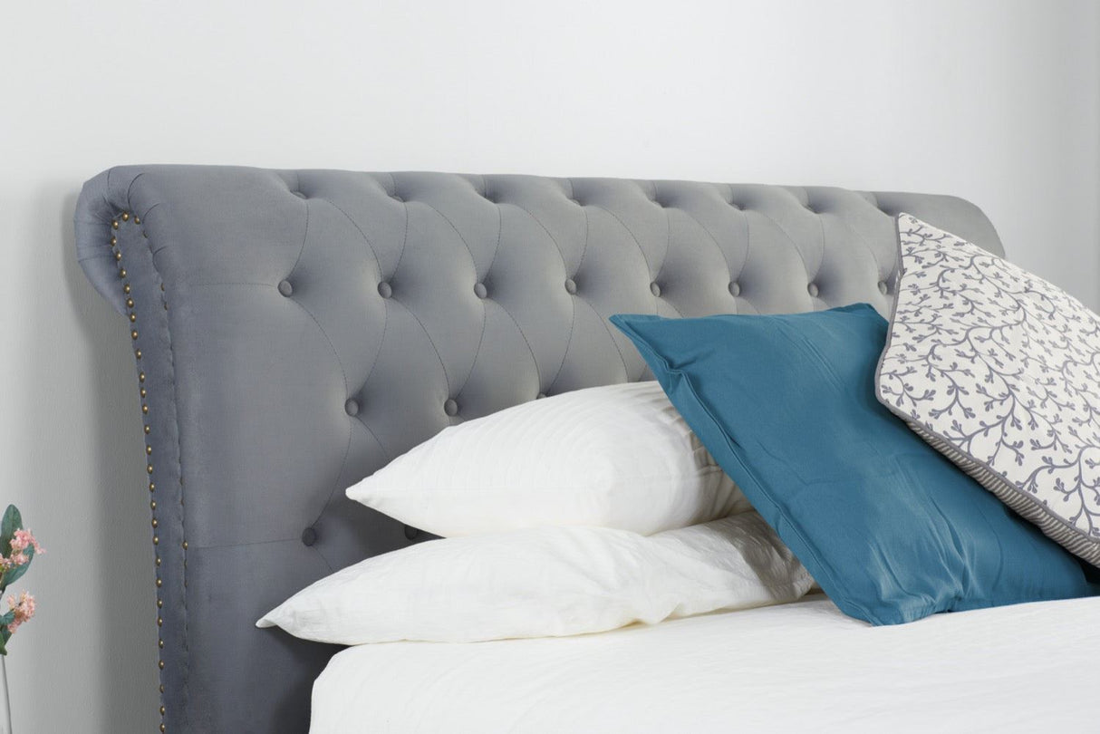 Opulence Super King Bed - Grey