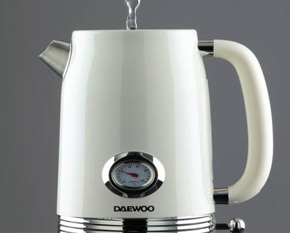 Daewoo Denver Kettle and Toaster Bundle - Buttermilk
