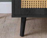 Croxley Rattan Small TV Unit - Black
