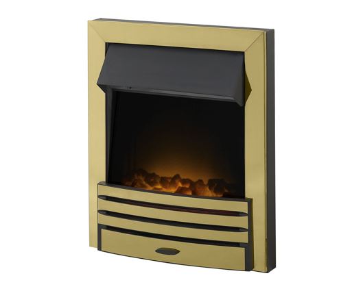 Eileene Electric Fire in Brass
