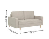 Henrietta 2 Seater Sofa Beige