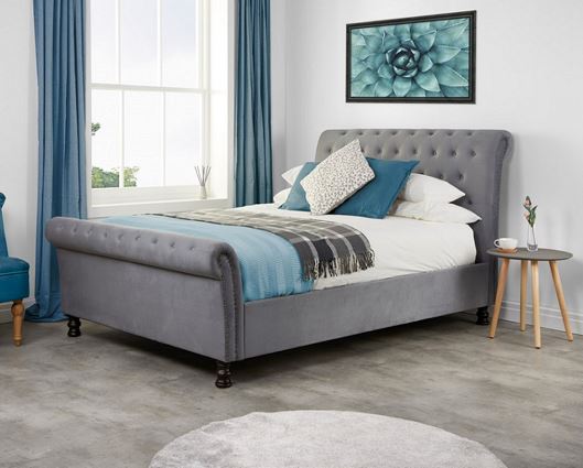 Opulence Super King Bed - Grey