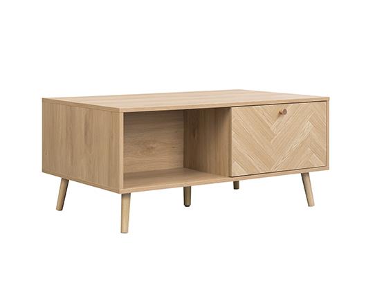 Herringford 1 Drawer Coffee Table - Oak