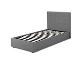 Lucca 3.0 Single Bed - Grey
