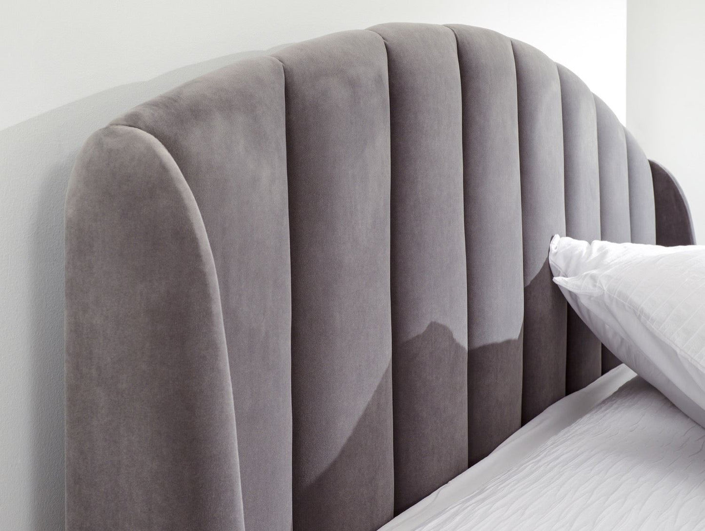 Pettine End Lift Ottoman King Bed - Grey