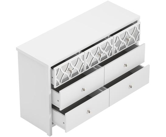 Arlo 3+4 Drawer Chest- White