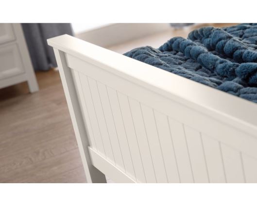 Maine Single Bed - Surf White