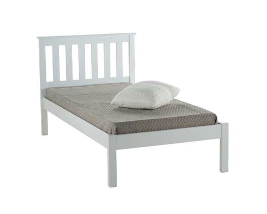 Denver Single Bed - White