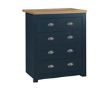 Harper 4 Drawer Chest - Navy