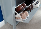 Deluxe 2 Tier Shoe Cabinet-Grey