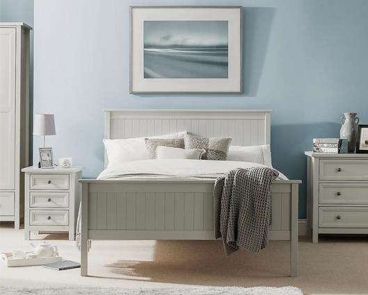 Maine Single Bed - Dove Grey