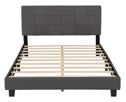 ARRAN 4'6" BED - GREY FABRIC