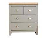 Lachlan 2+2 Drawer Chest-Grey