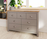 Lincoln 7 Drawer Chest- Light Grey