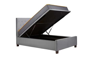 Cologne King Ottoman Bed - Grey