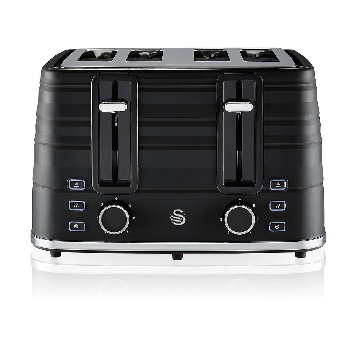 Swan 4 Slice Symphony Toaster - Black – Owncomforts