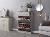 Kinsley Deluxe Shoe Cabinet-Grey