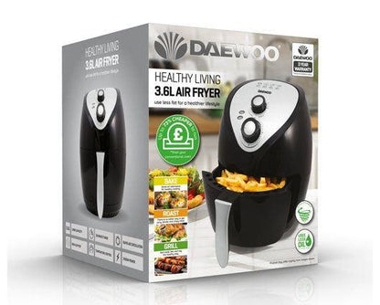 Daewoo 3.6L Single Pot Air Fryer and Cook Book