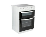 Haden HE60DOMW 60cm Double Cavity Electric Cooker with Ceramic Hob
