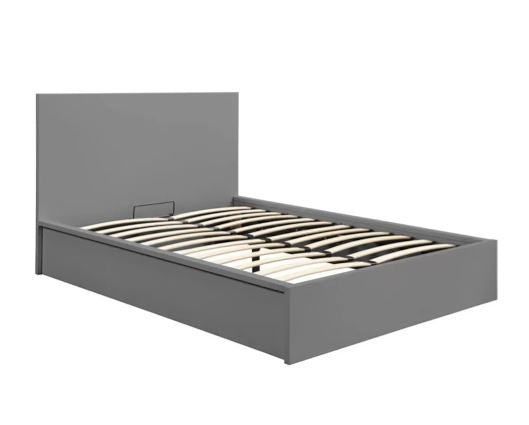 Oslo Double Ottoman Bed - Grey