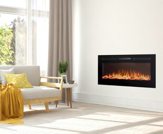 Orson Inset/Wall Mounted Fire, 50"
