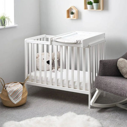 Space Saver Cot & Cot Top Changer-White