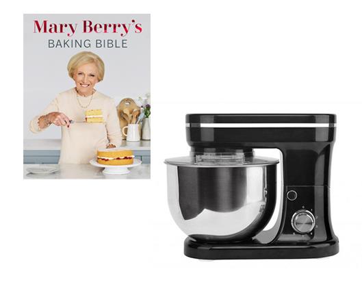 Daewoo 5L Stand Mixer and Mary Berrys Baking Bible