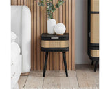 Noah 1 Drawer Bedside - Black