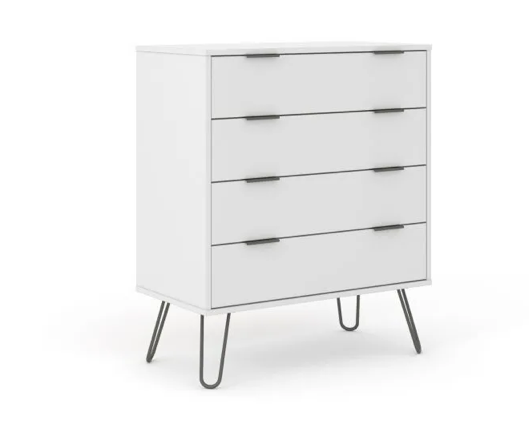 Austin White 4 Drawer Chest of Drawers